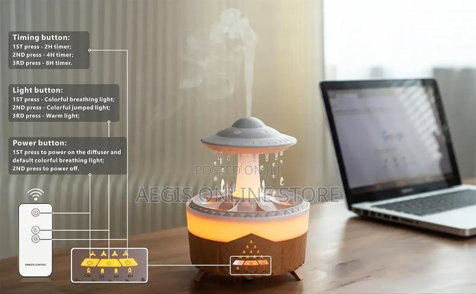 Ufo Raindrop Aroma Diffuser