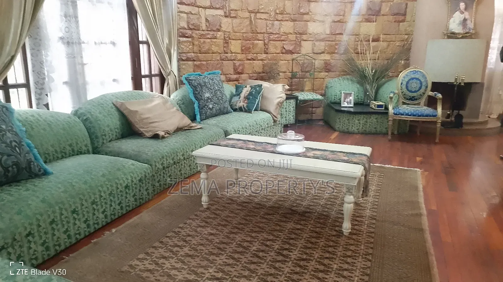 Furnished 4bdrm House in Zema, Bole for rent
