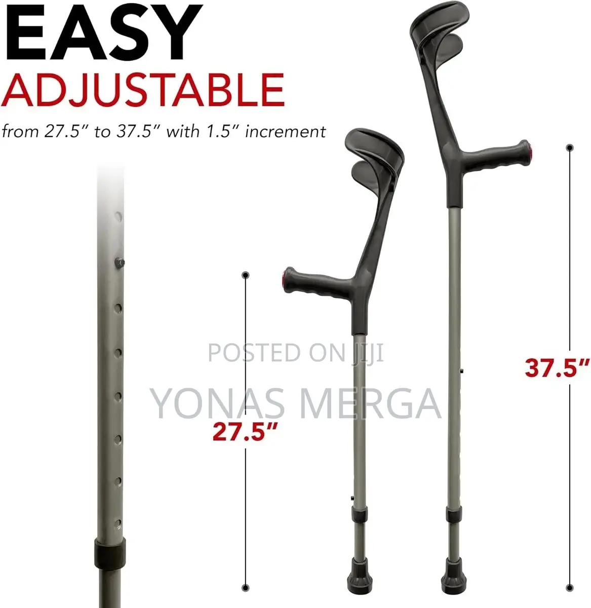 Apair Fold Forearm Crutchesظ賄walking Crutches Has a Non-Slip
