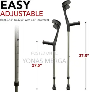 Photo - Apair Fold Forearm Crutchesظ賄walking Crutches Has a Non-Slip