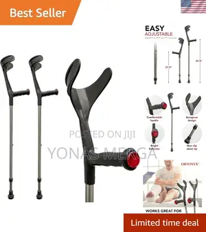 Photo - Portability Travelم冉folding Crutches埭ðortonyx Forearm Crutch