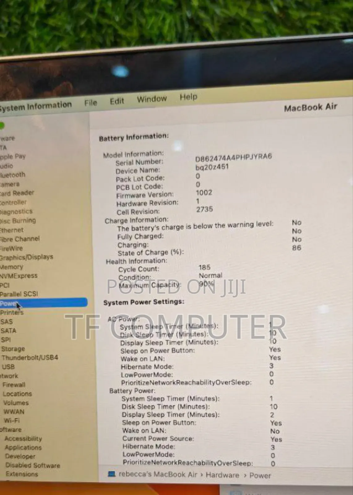 New Laptop Apple MacBook Air 2020 M1 8GB Apple M1 SSD 256GB