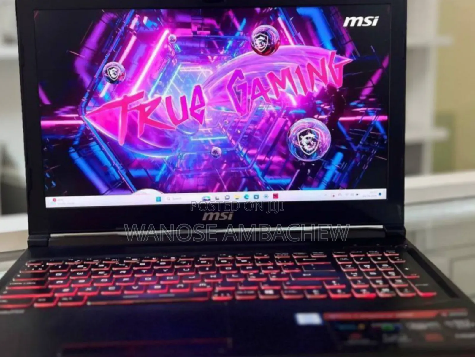 New Laptop MSI GS63 Stealth 8RE 16GB Intel Core I7 HDD+SSD 256GB