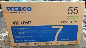Weeco Tv 55 Inch Smart Android 14.0 Nwe 2025 Products