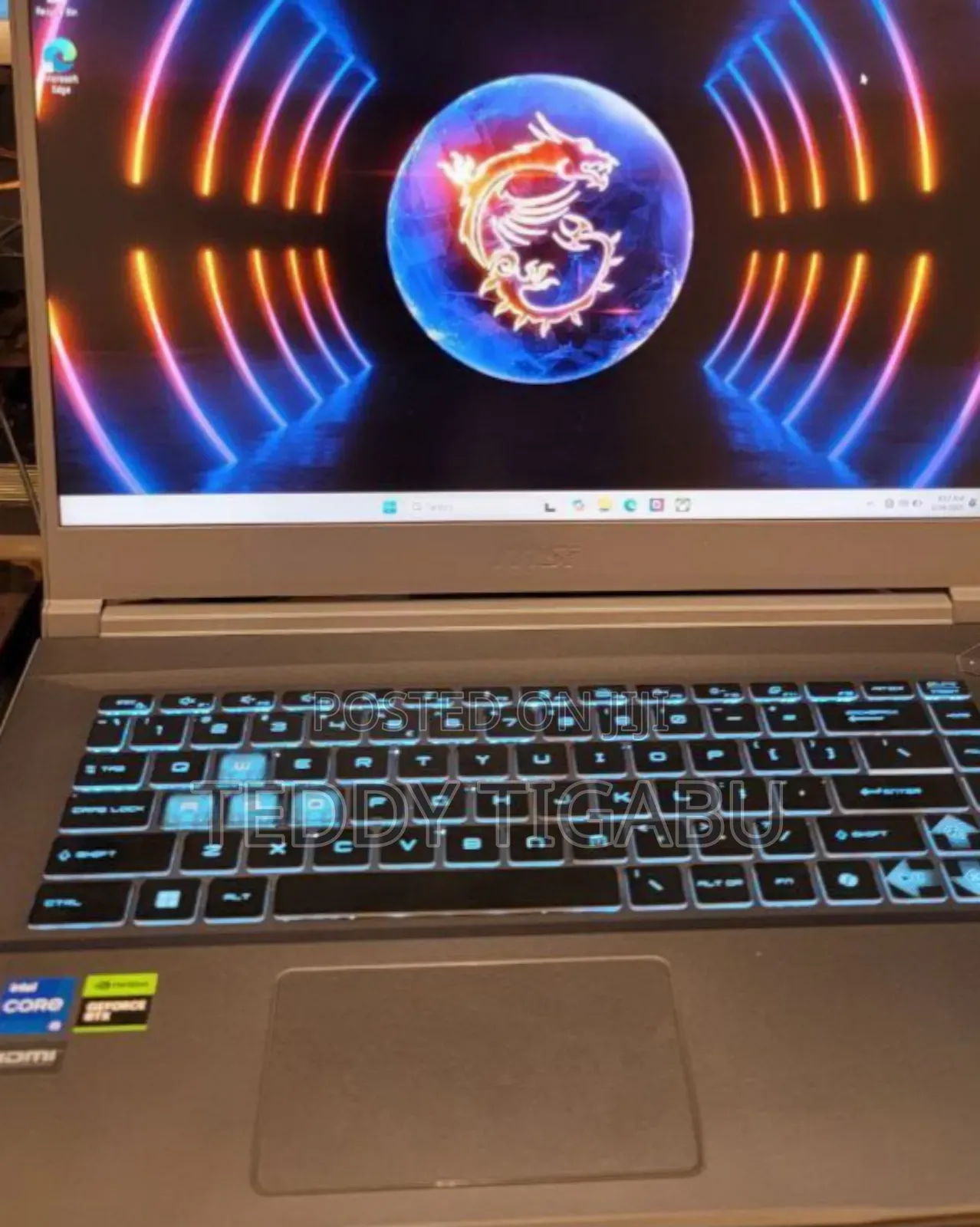 New Laptop MSI 16GB Intel Core I5 SSD 512GB