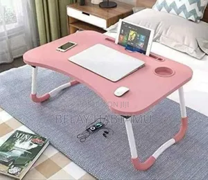 ተጣጣፊ የላፍቶኘ ጠረጴዛ/Laptop Table With Cup Holder