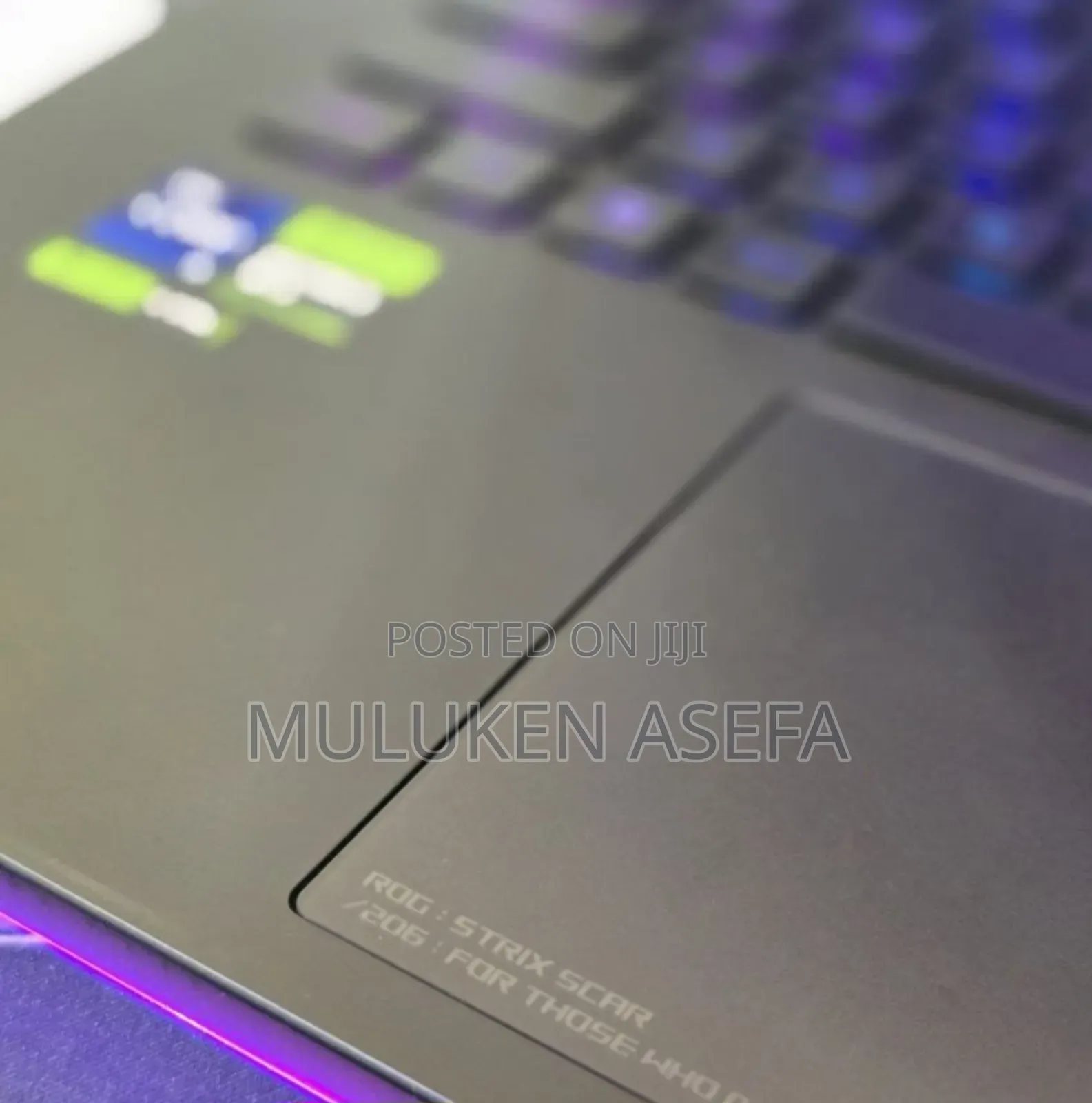 New Laptop Asus ROG Strix SCAR 15 32GB Intel Core I9 SSD 1T