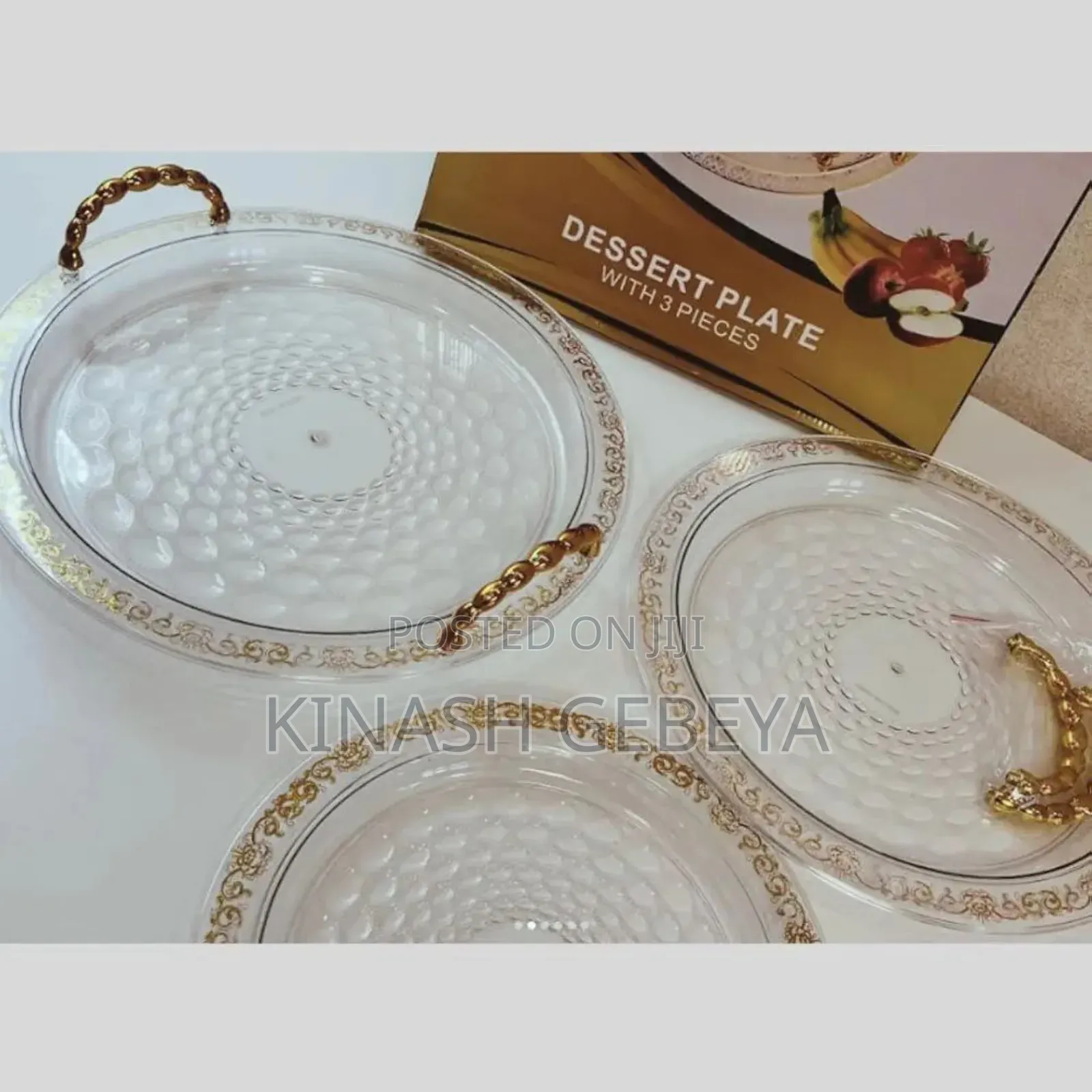 3set High Quality Acrylic Tray(ኦሪጅናል ማቅረቢያ)