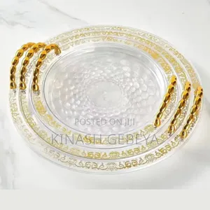 3set High Quality Acrylic Tray(ኦሪጅናል ማቅረቢያ)