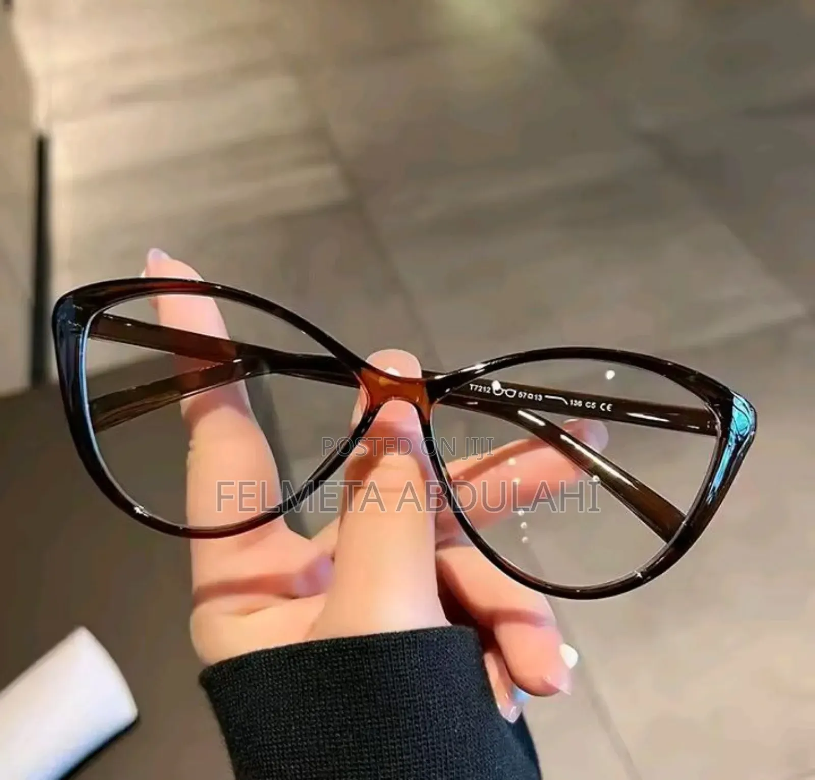 Cat Eye Transparent Anti Blue Light Glass