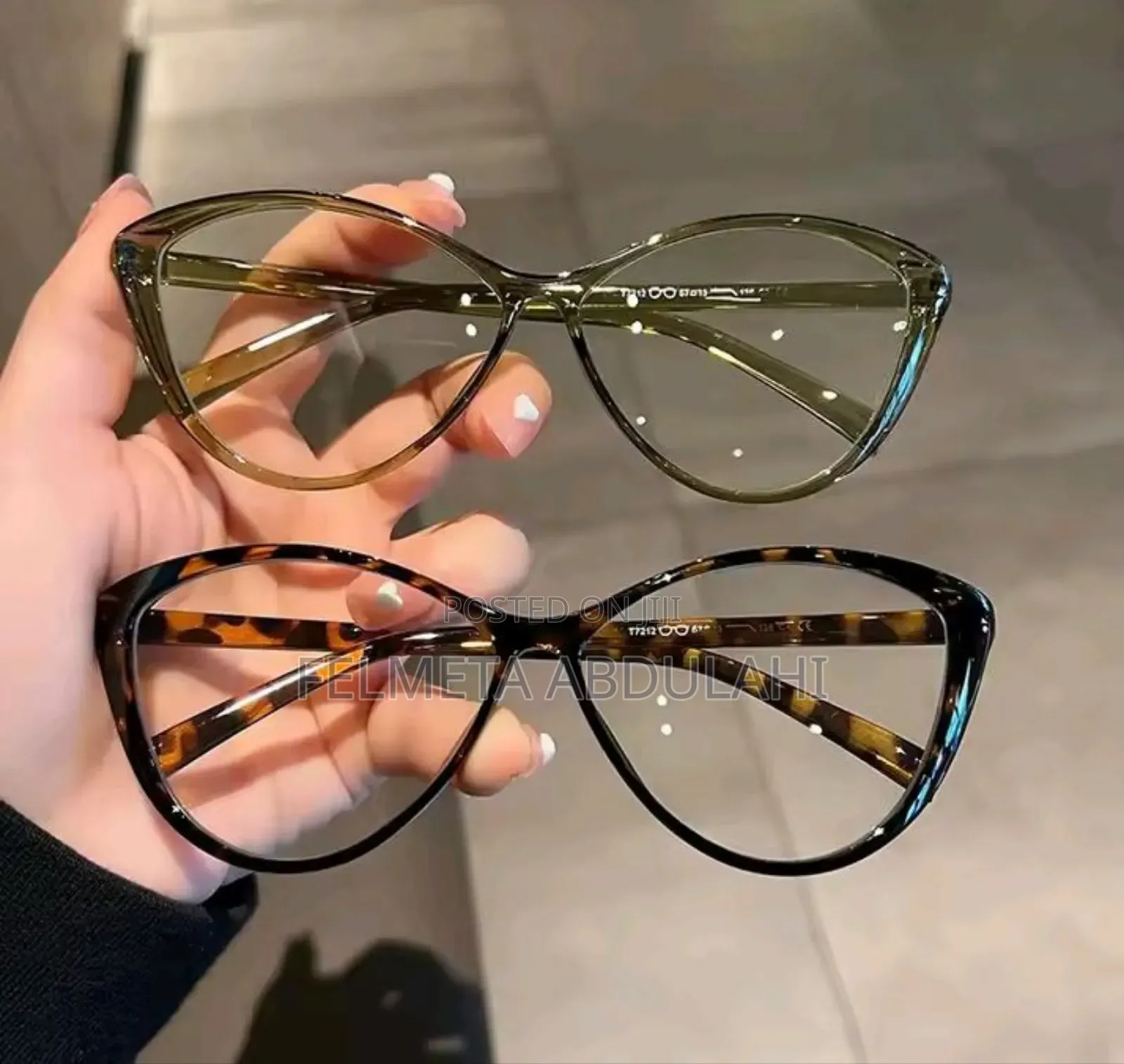 Cat Eye Transparent Anti Blue Light Glass