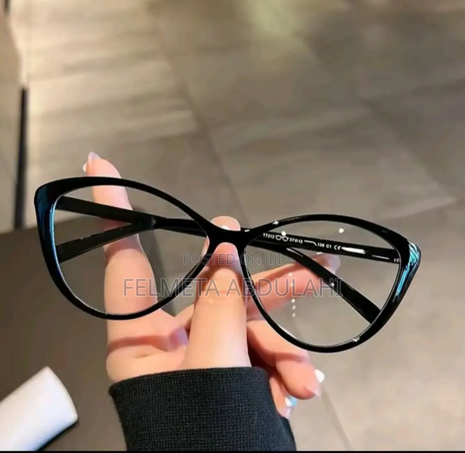 Cat Eye Transparent Anti Blue Light Glass