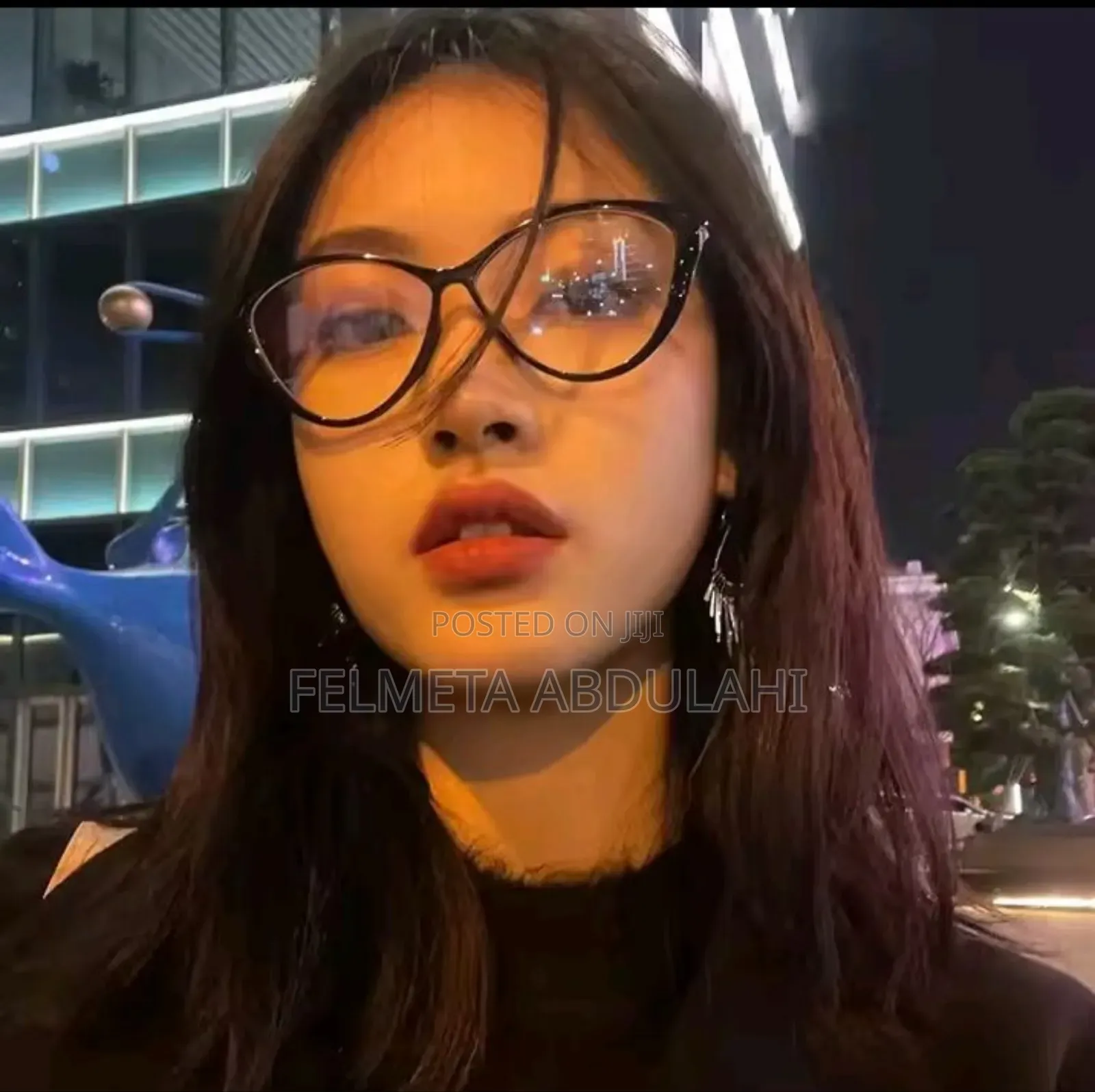 Cat Eye Transparent Anti Blue Light Glass