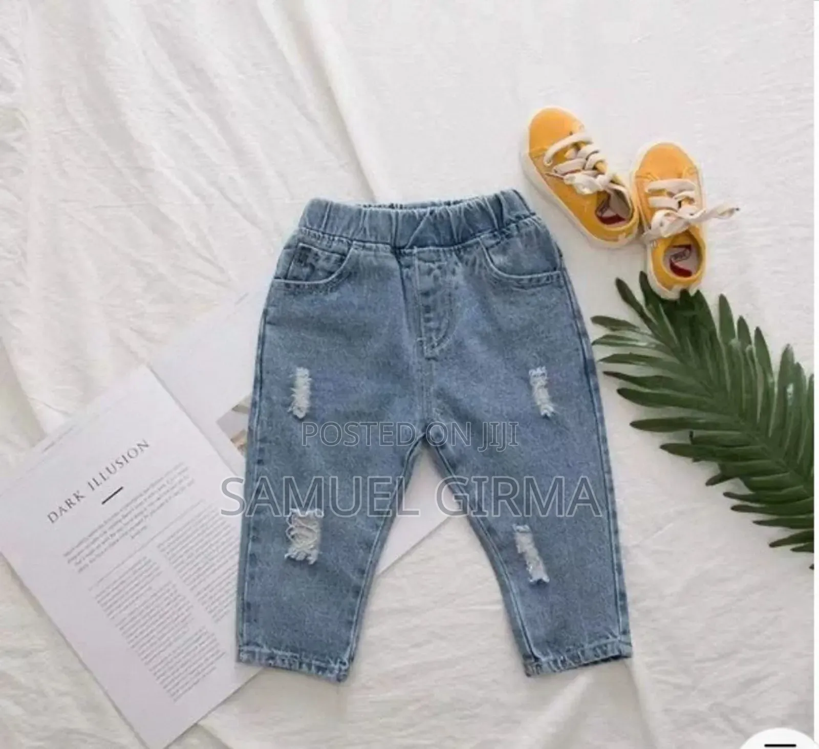 Mk- 0599 Toddlers Denim Ripped Jeans Size: 1-5 Years