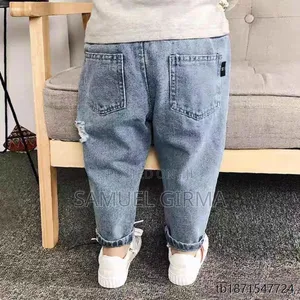 Mk- 0599 Toddlers Denim Ripped Jeans Size: 1-5 Years