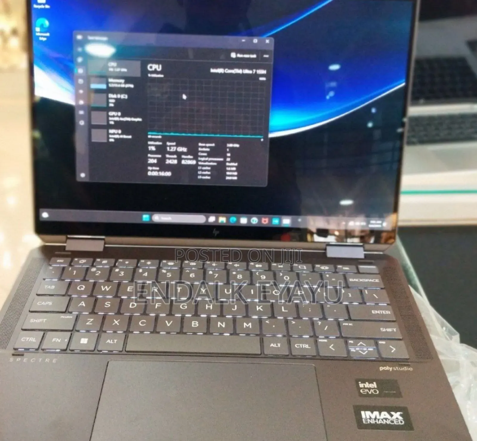 New Laptop HP Spectre X360 16GB Intel Core Ultra 7 SSD 1T