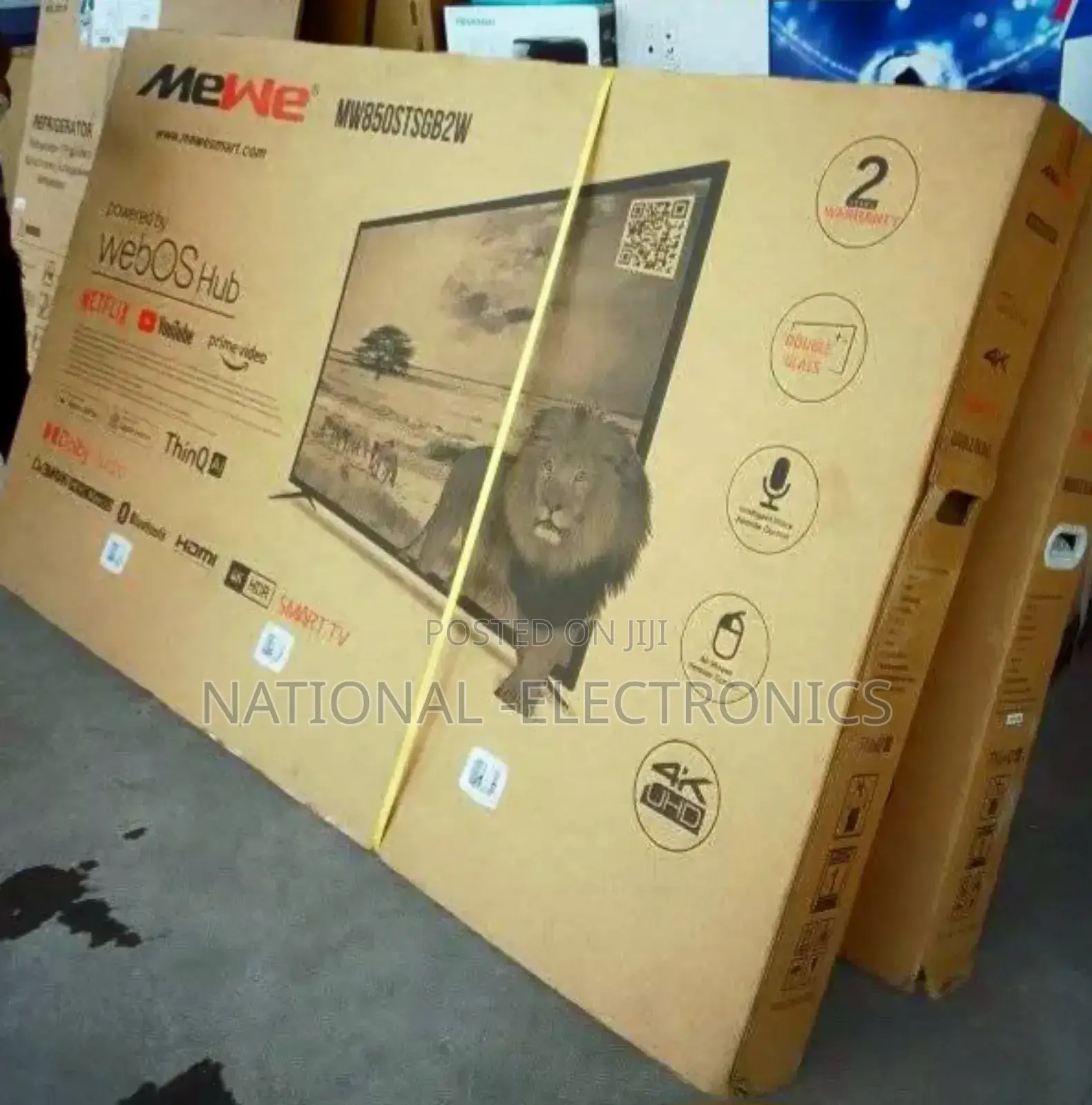 Mewe Tv 85 Inch Smart Android Webos Hub Nwe 2025 Tv