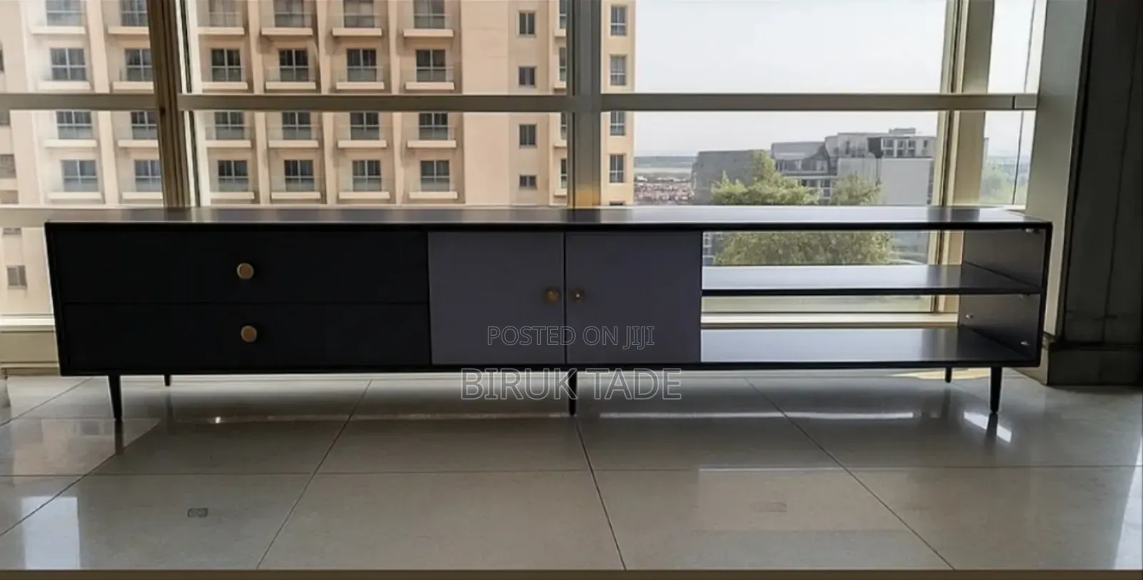 Modern Tv Stand – Custom Order(220cm X 35cm) - Free Delivery