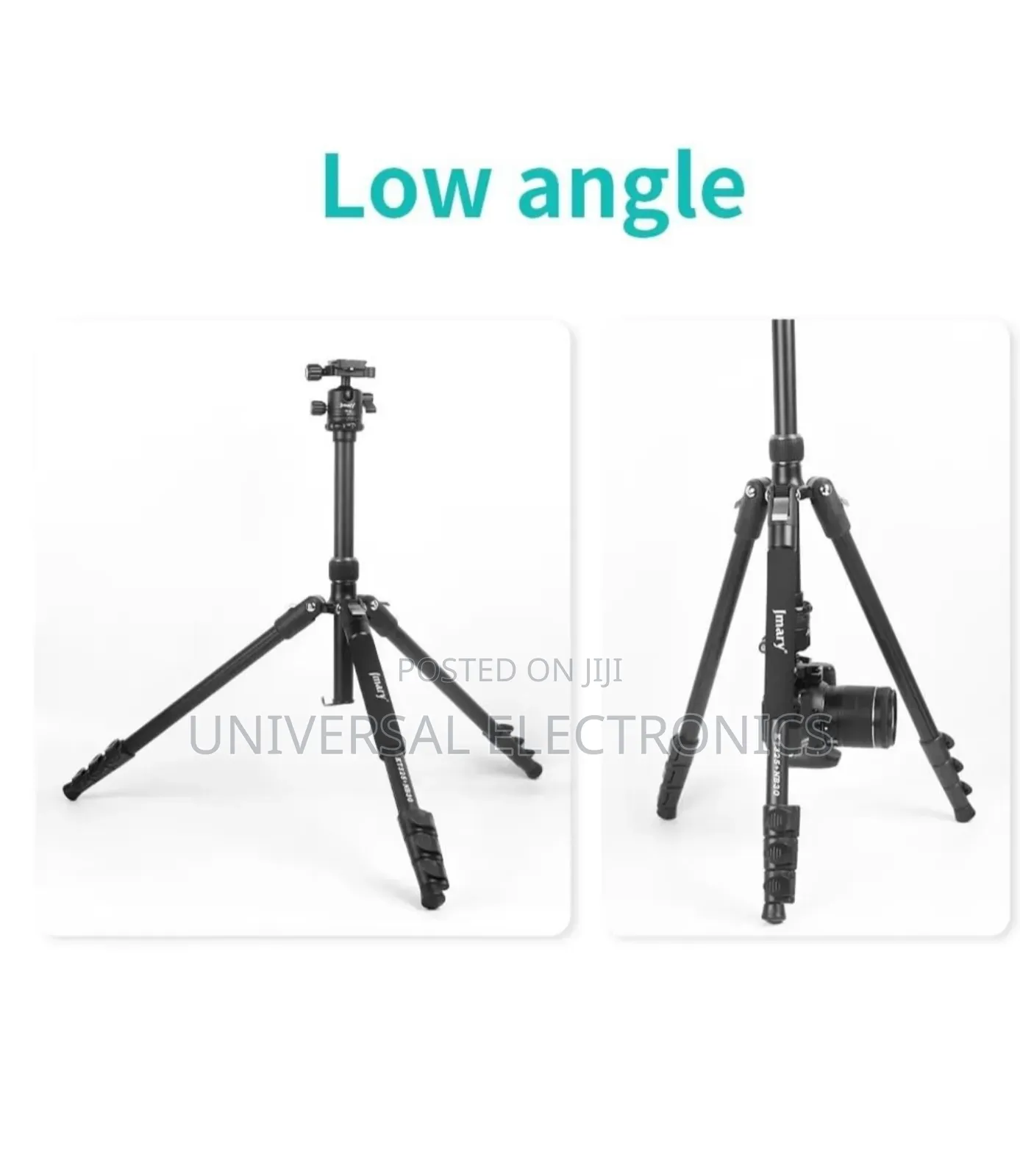 Jmary 2-in-1 Aluminum Alloy Tripod With Panoramic Ball Head