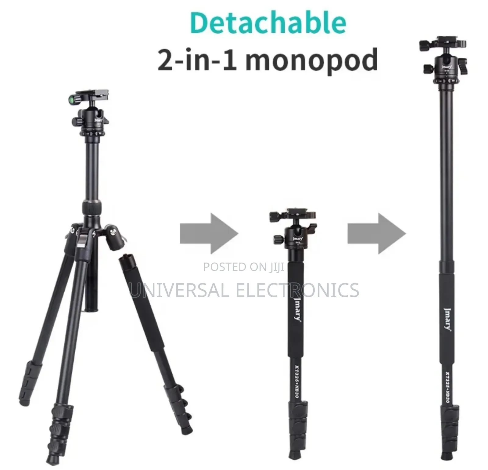 Jmary Professional Tripod With Panoramic Ball Head
