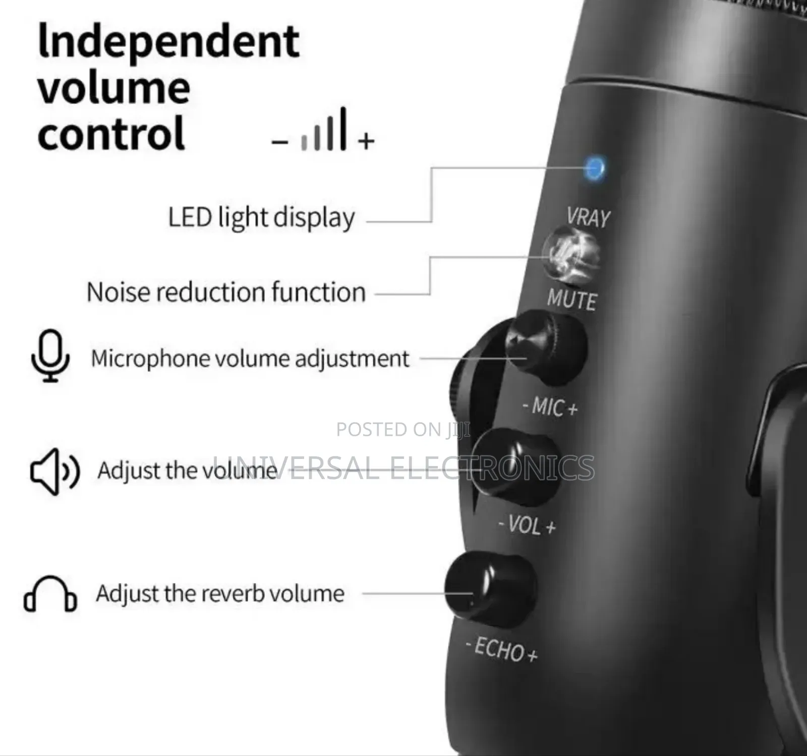 Professional Jmary Podcaste Microphone (Cardiod Pick Up )
