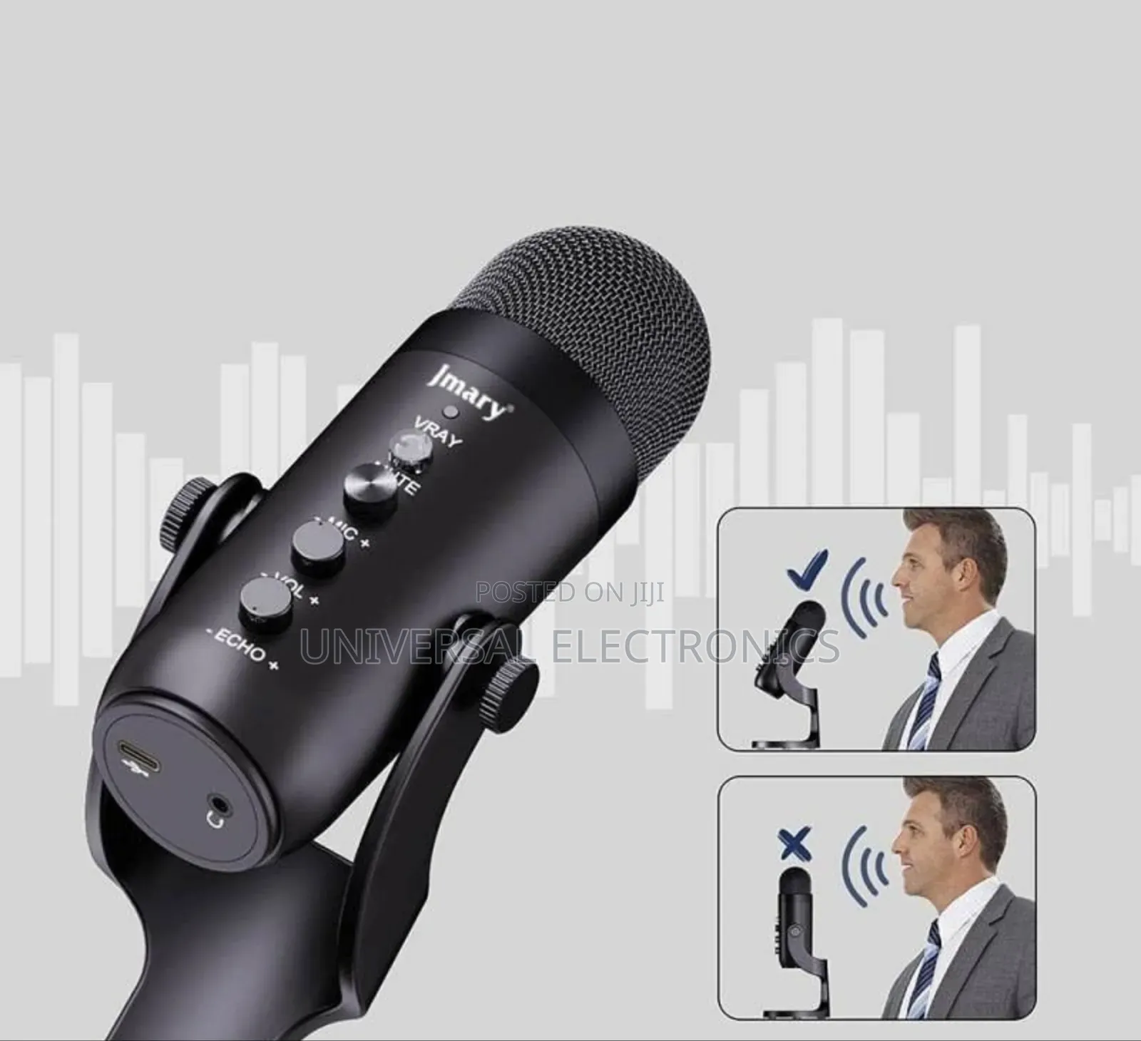 Original Jmary Condenser Cardiod Studio Microphone