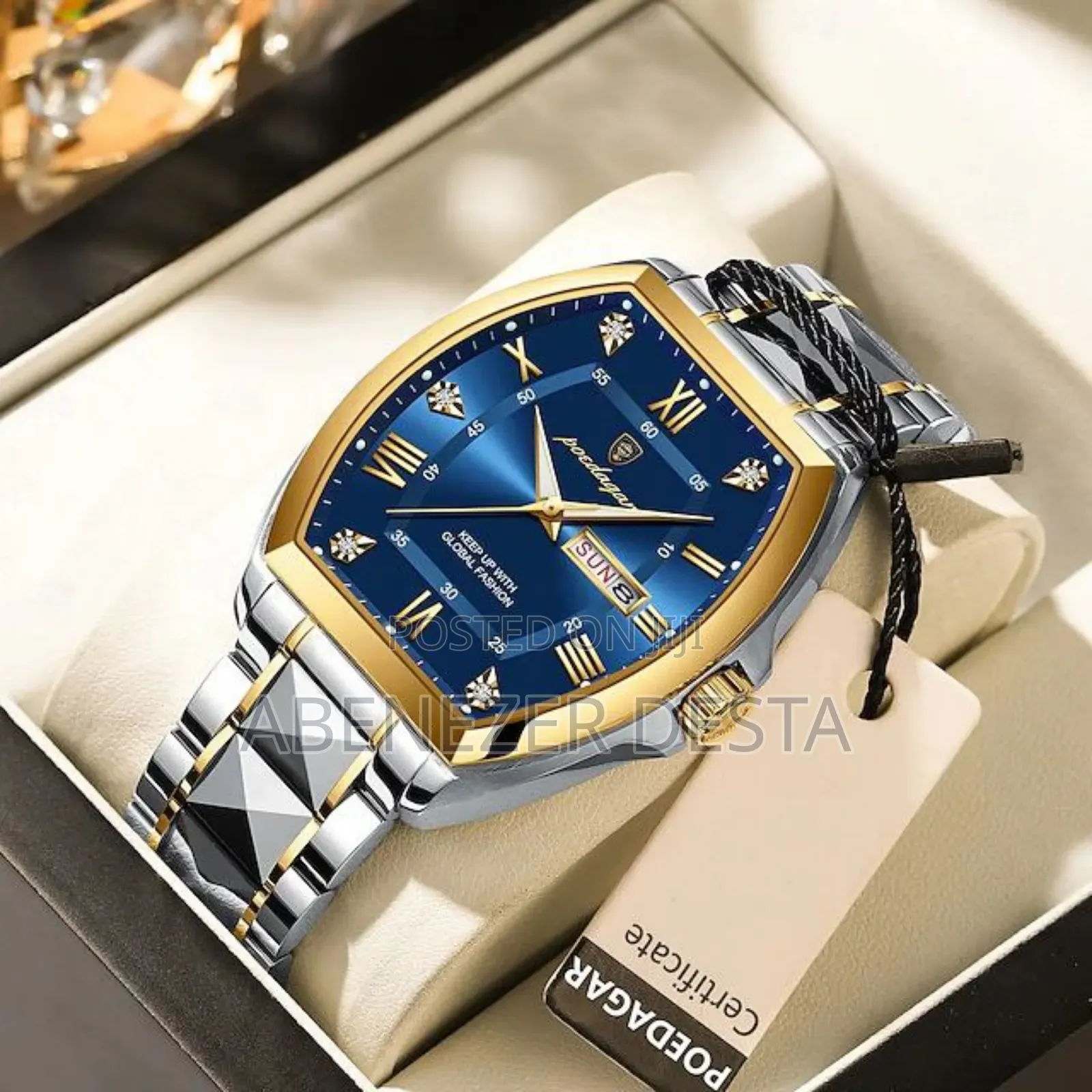 Luxury Men Watch Waterproof Man Clock Stainless Steel