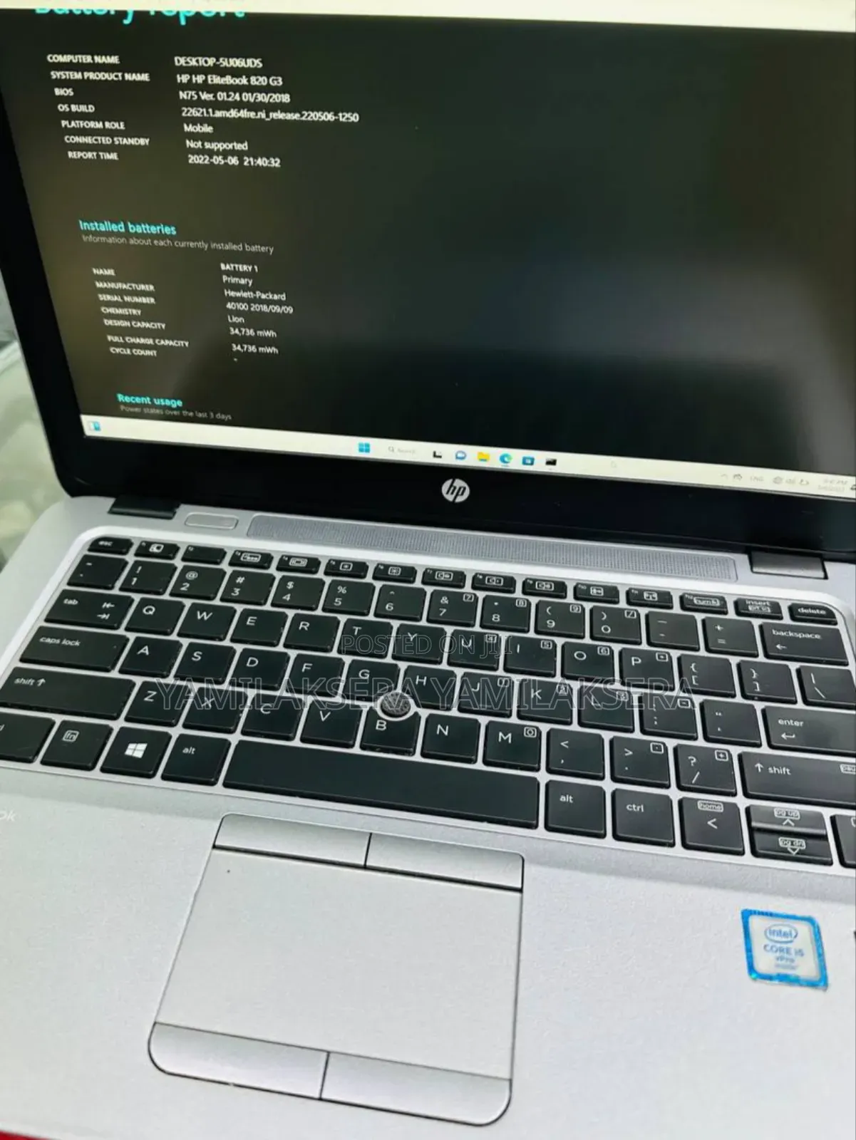 New Laptop HP EliteBook 820 8GB Intel Core I5 SSD 128GB