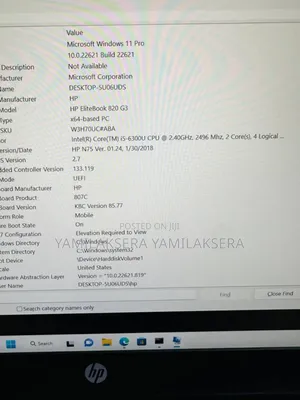 New Laptop HP EliteBook 820 8GB Intel Core I5 SSD 128GB