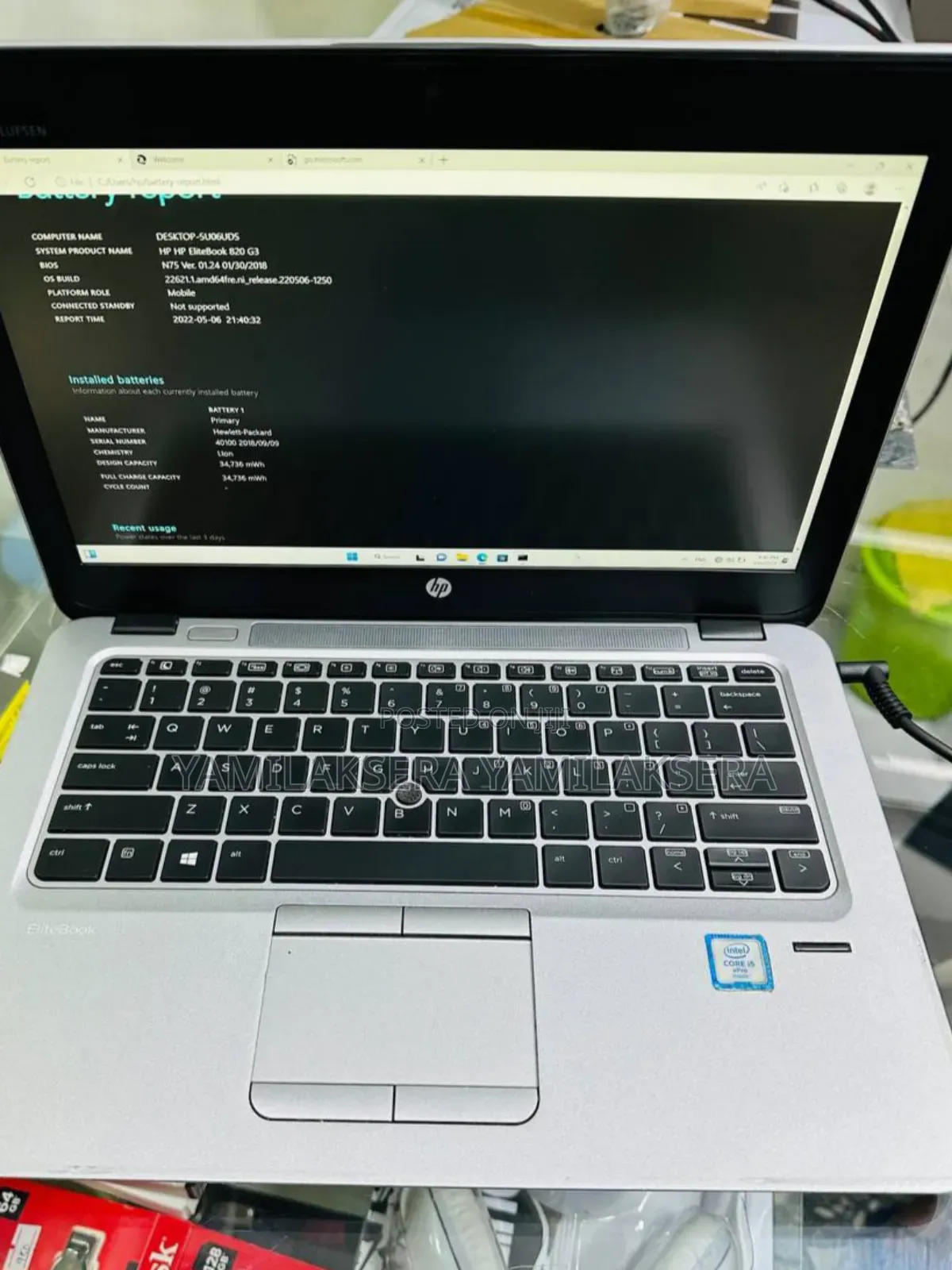 New Laptop HP EliteBook 820 8GB Intel Core I5 SSD 128GB
