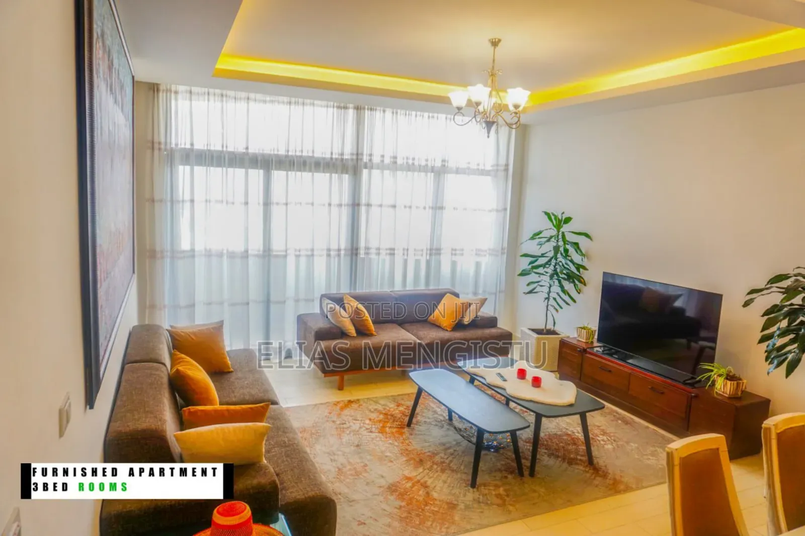 Furnished 3bdrm Apartment in Alsam Realestate, Lideta for sale