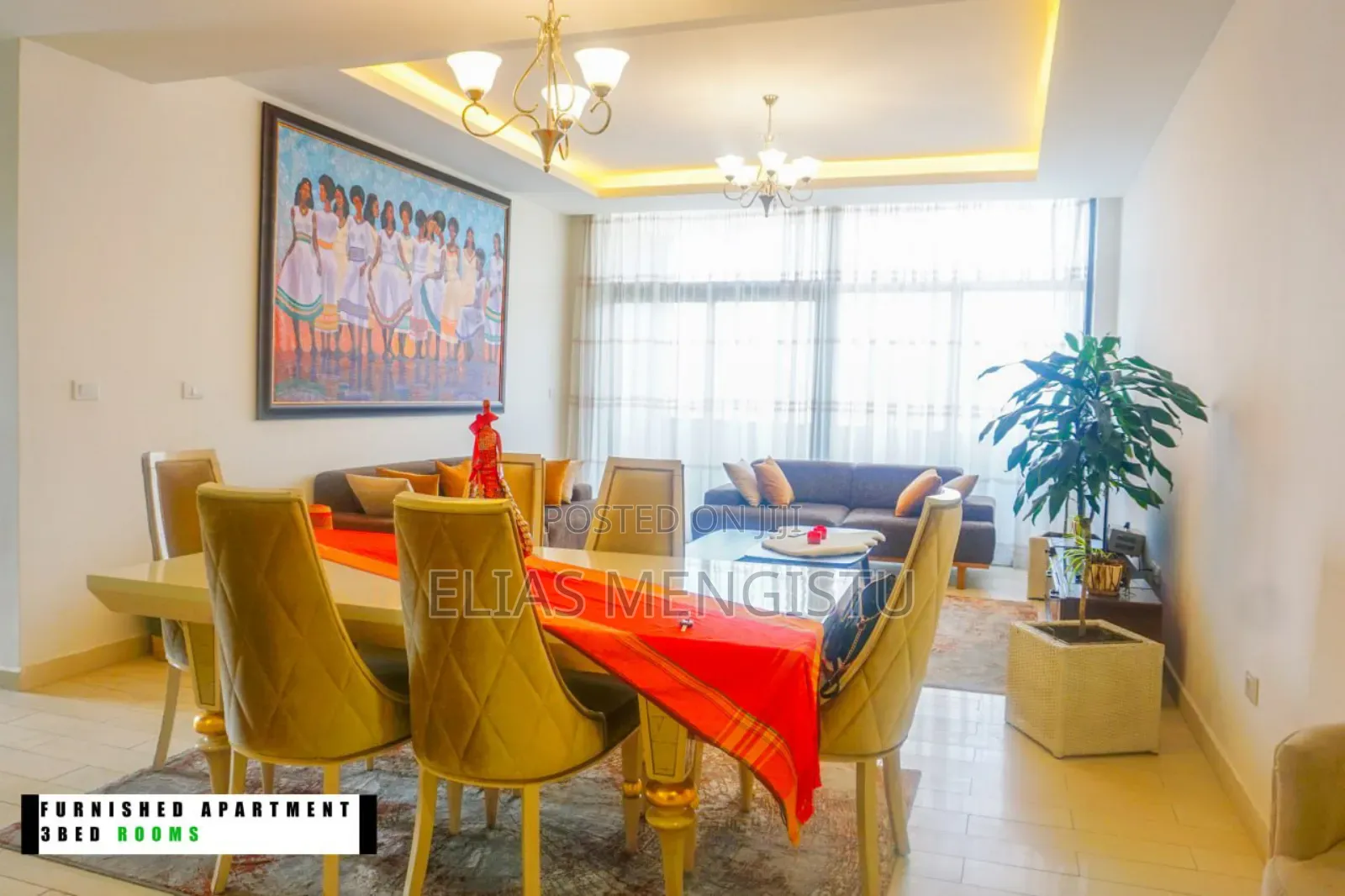 Furnished 3bdrm Apartment in Alsam Realestate, Lideta for sale