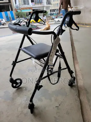 Photo - Rolling Walker With Seat炎نlockable Parking Brakes Walker