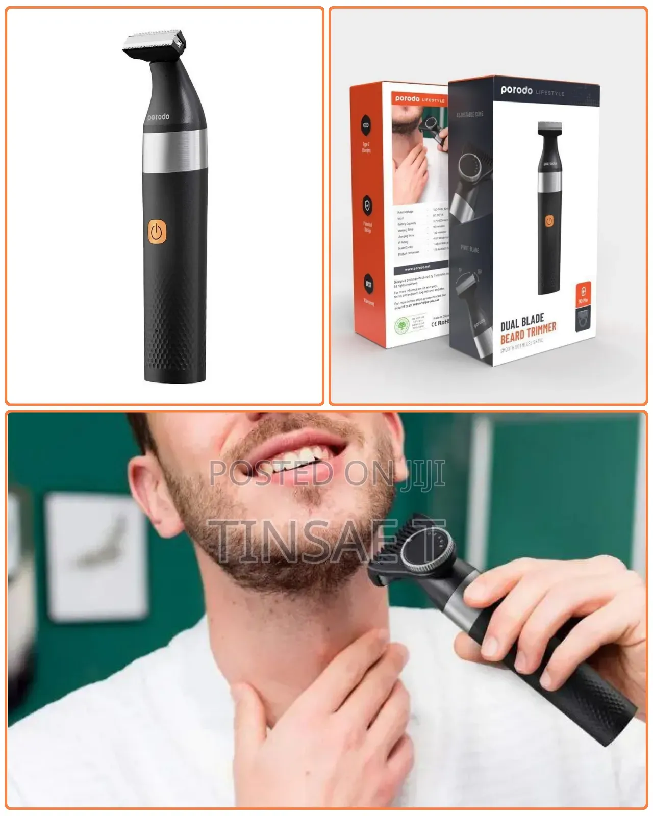 Porodo የፀጉርና የፂም መቁረጫ