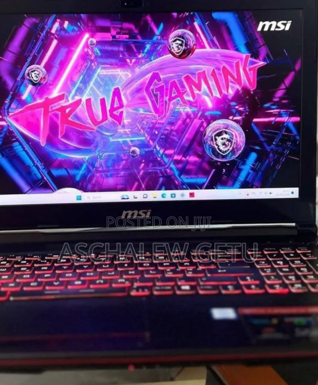 New Laptop MSI GF63 16GB Intel Core I7 SSD 256GB