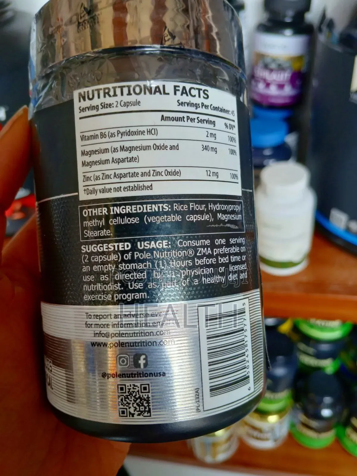 Zinc,Magnesium and Vitamin B6