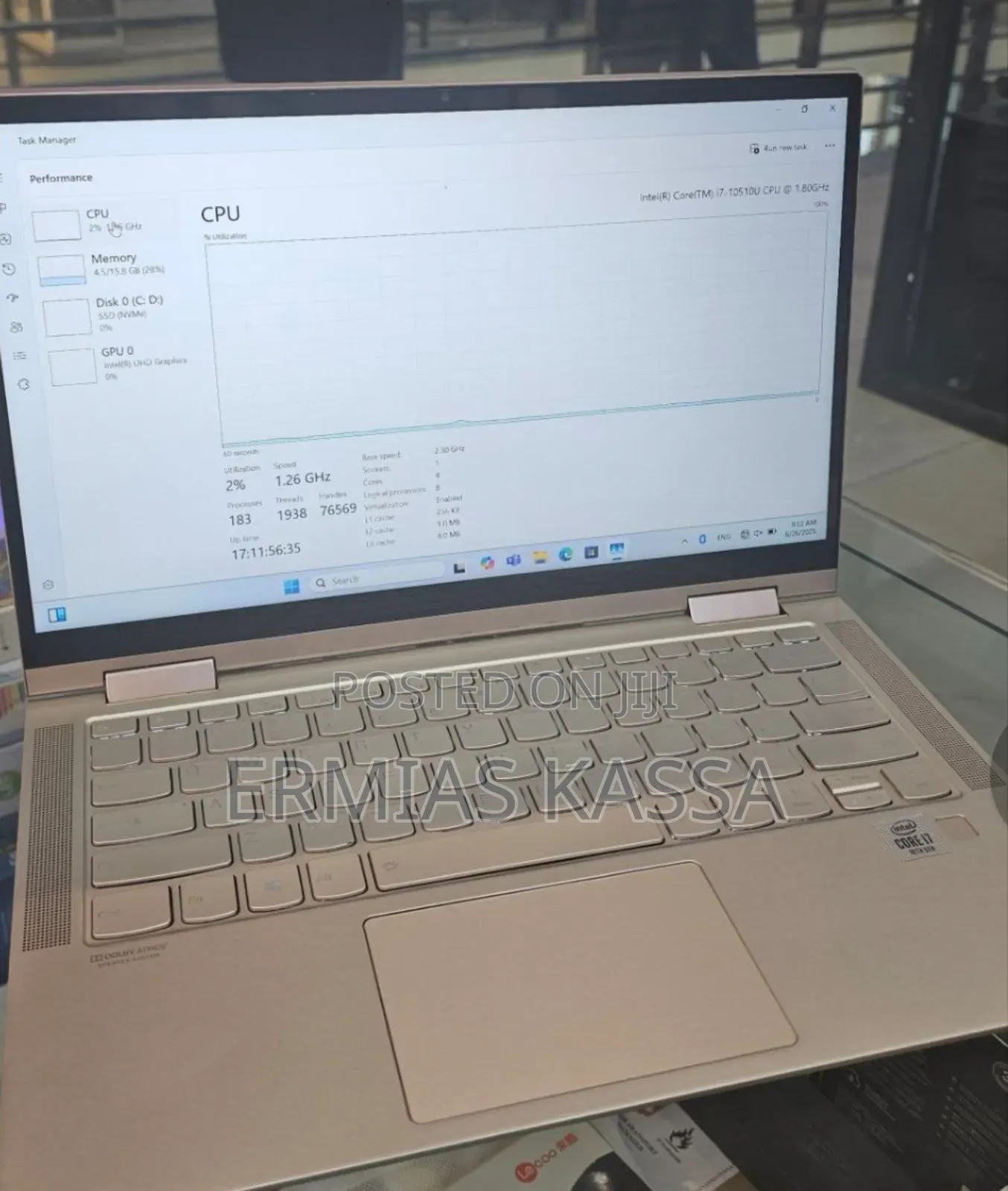 New Laptop Lenovo Yoga C740 16GB Intel Core I7 SSD 512GB