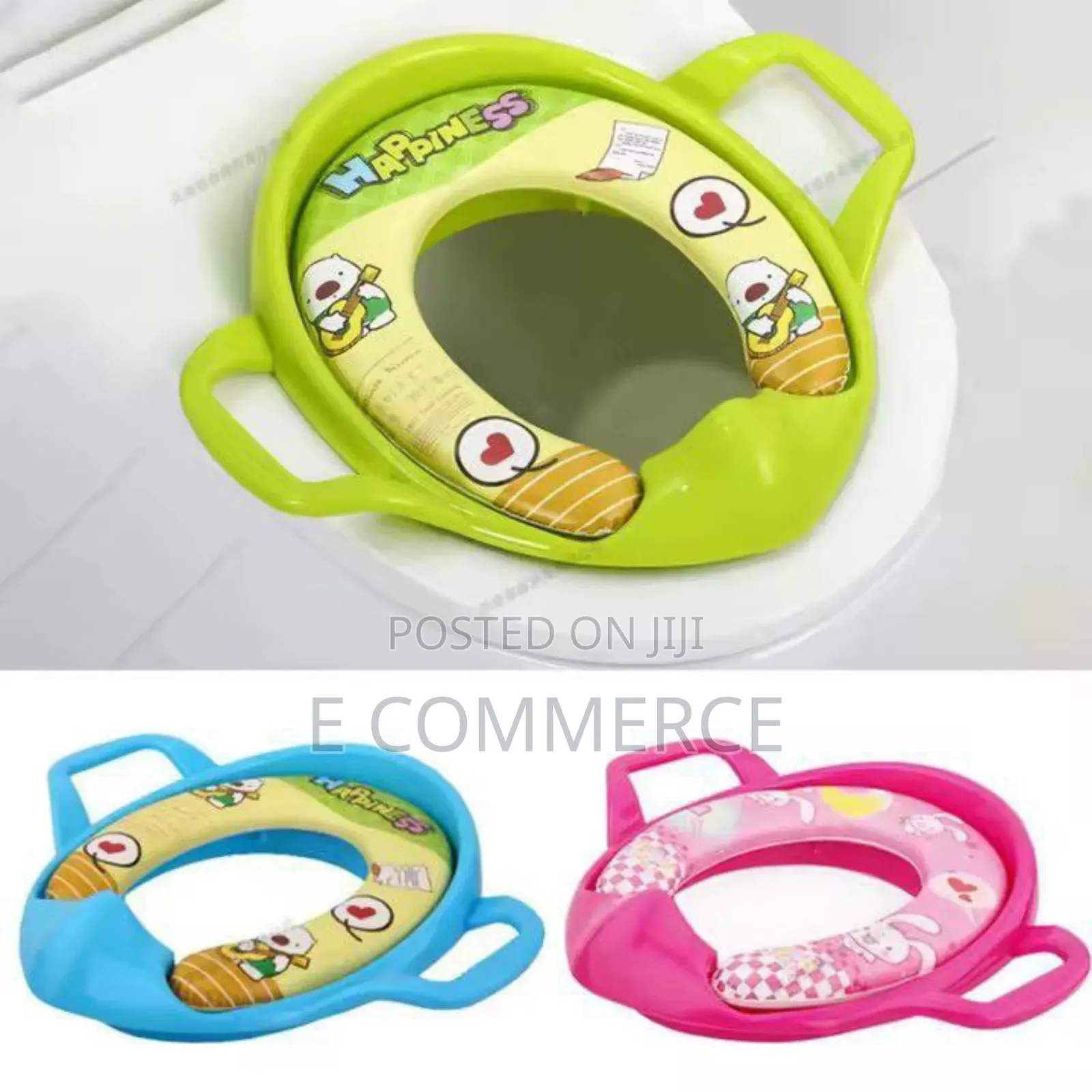 Childrens Toilet Seat Plus Size Cartoon Soft Baby Toilet