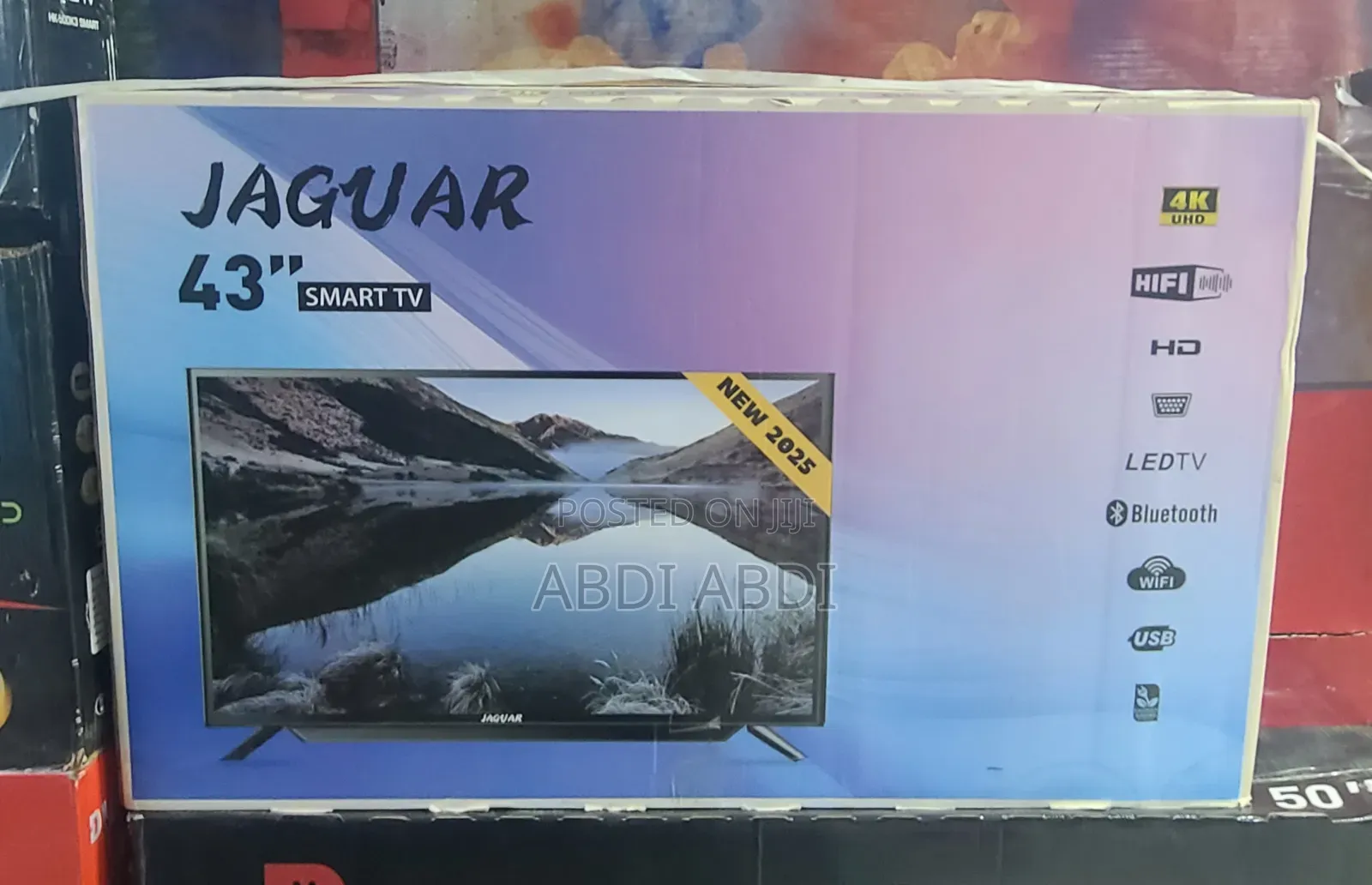 Jaguar Tv 43 Inch Smart Doubel Glass