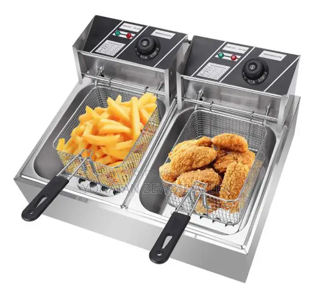 Nima Double Deep Fryer- ኒማ ዳብል የዘይት መጥበሻ 12 Liter
