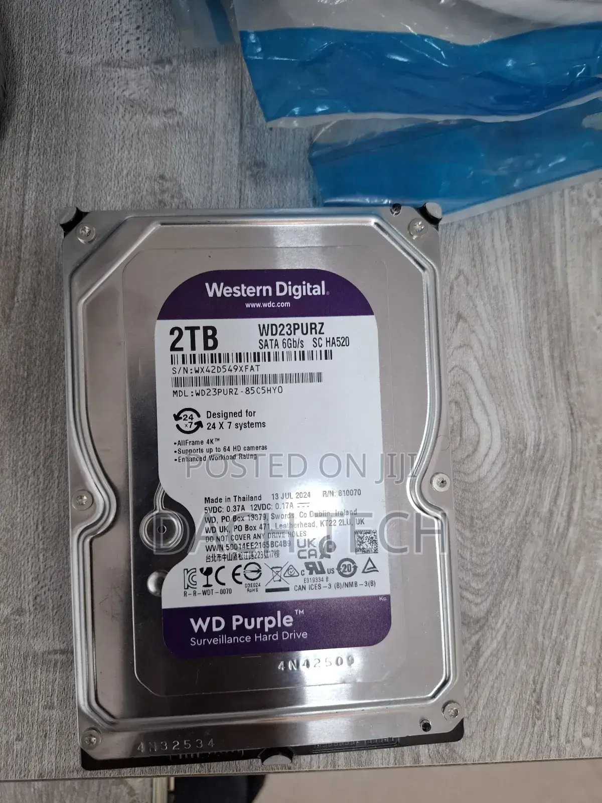 Wd 2t Surveillances Hard Disk