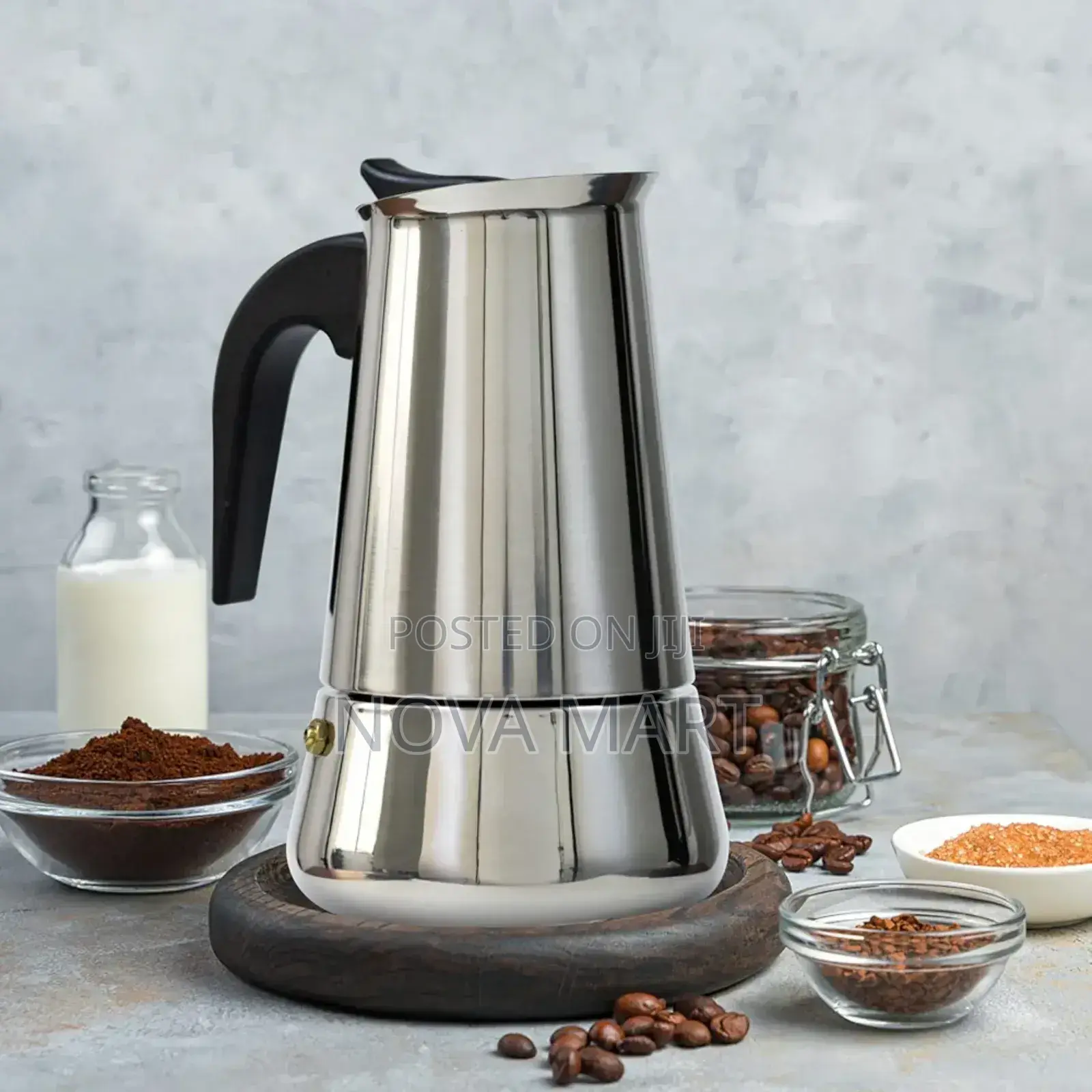 Alyster Moka Pot Italian Coffee Maker 6cup/10oz