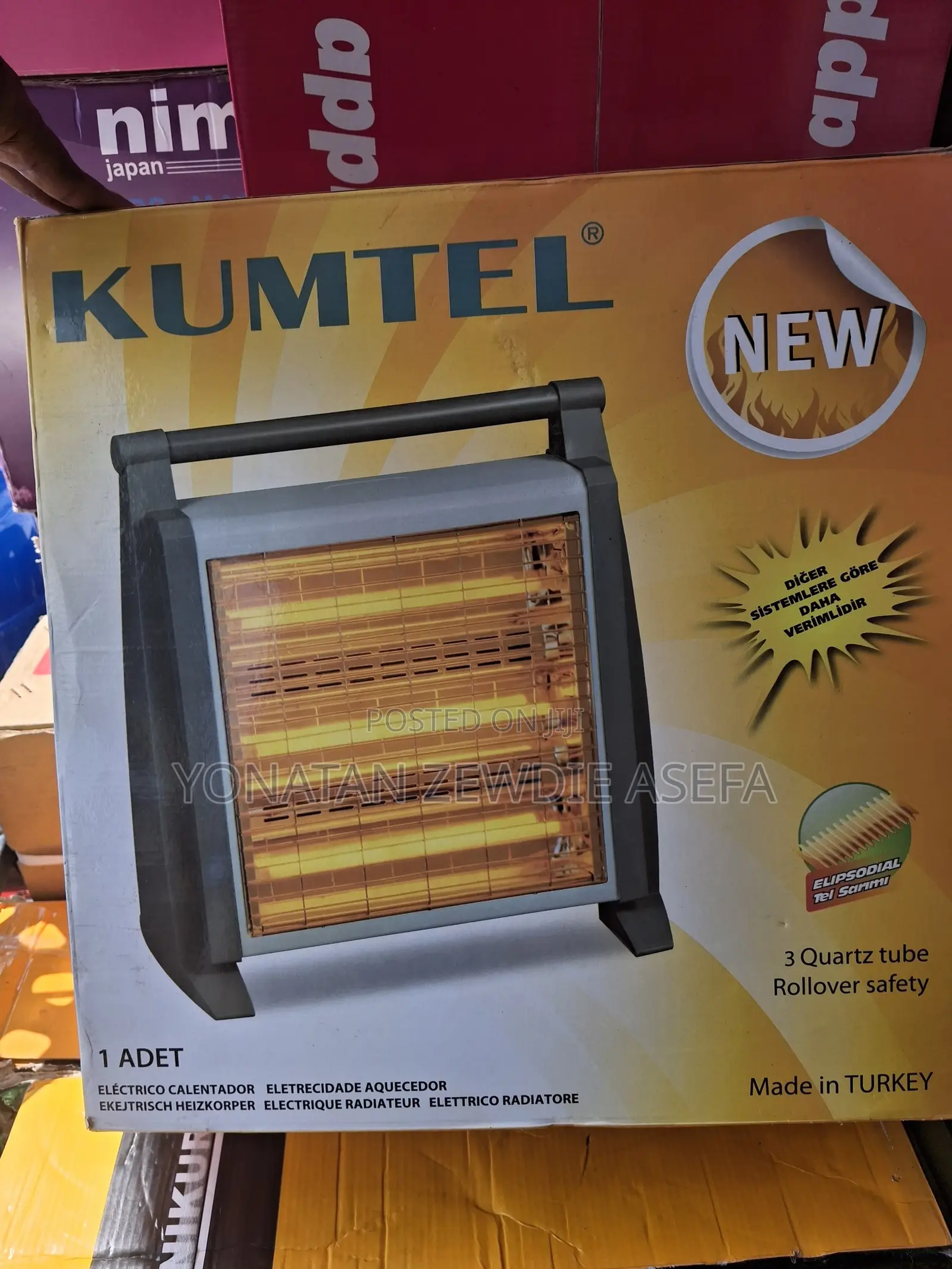 Kumtel Room Heater 1800 Watts- Lamps