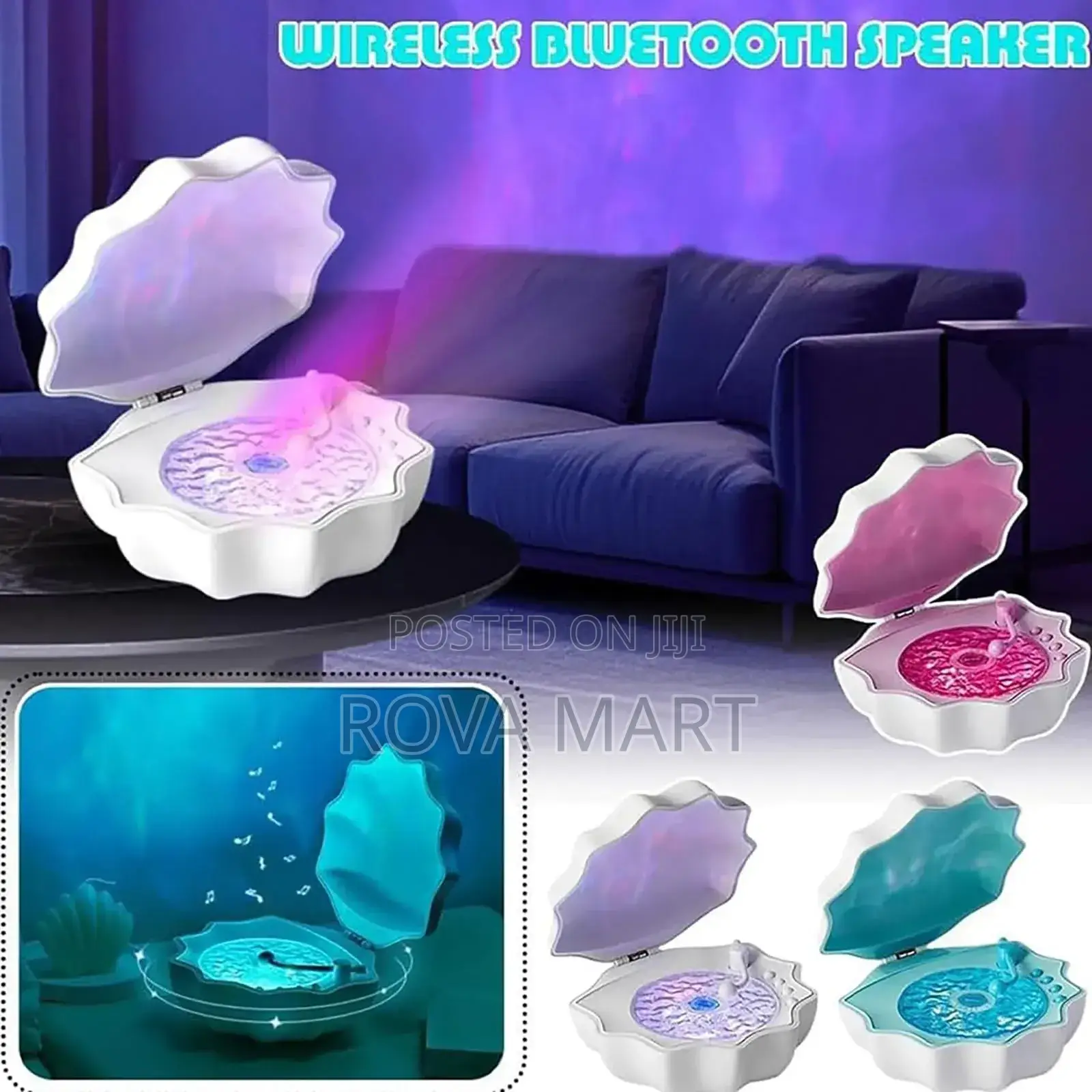 Shell Lamp With Bluetooth Speaker