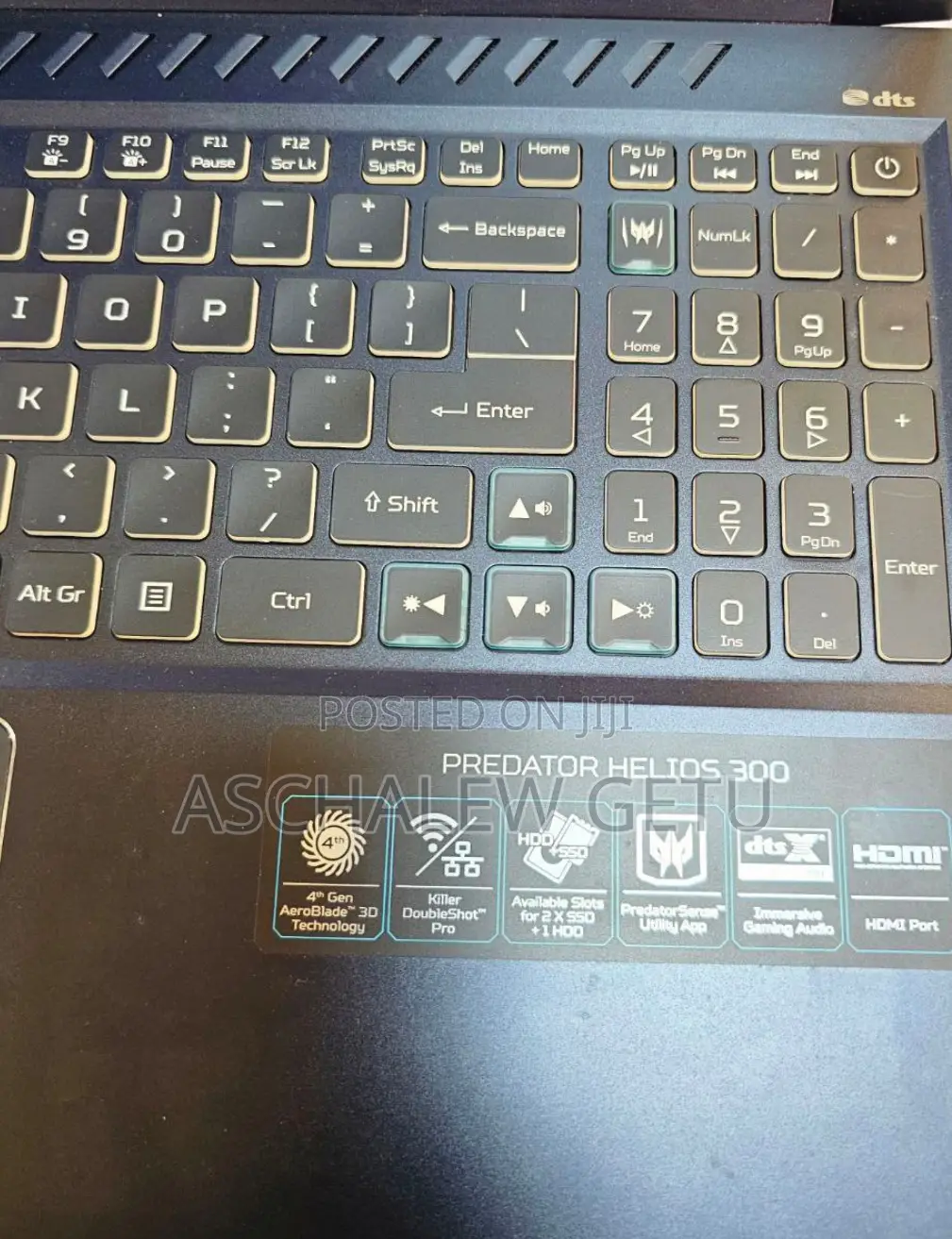 New Laptop Acer Predator Helios 300 16GB Intel Core I7 SSD 1T