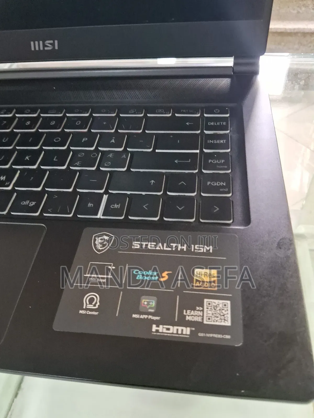 New Laptop MSI 16GB Intel Core I7 SSD 1T