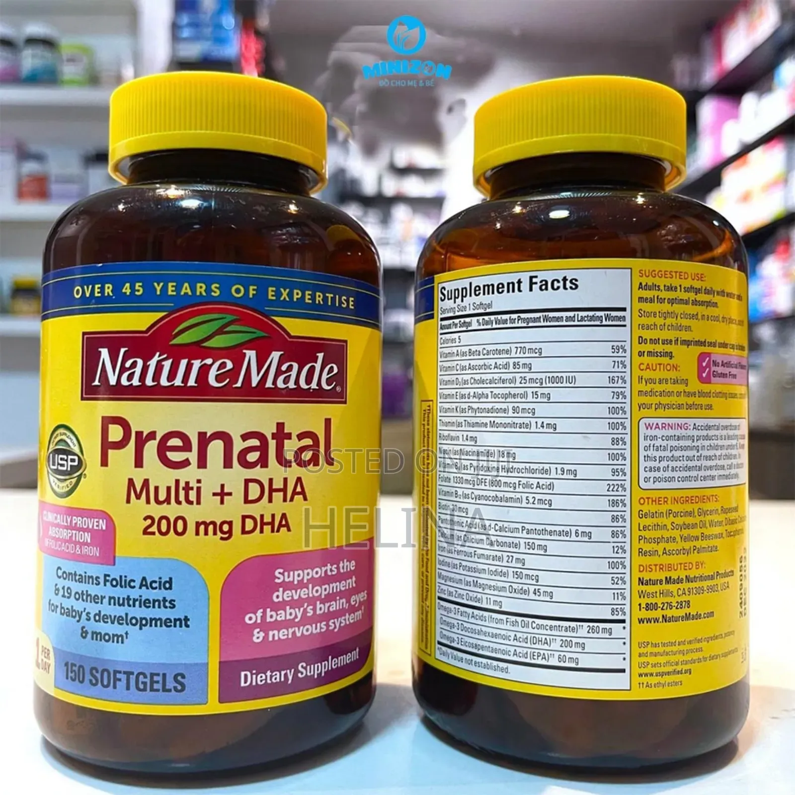 ባሎች ለሚስቶቻቹ እና ለልጆቻቹ ጤንነት ምትጨነቁ ከሆነ Prenatal Folic Acid +Dha