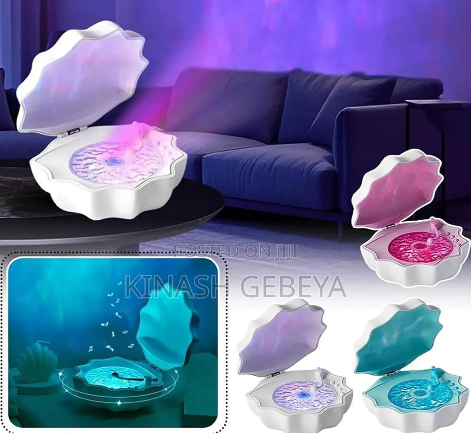 High Quality Shell Lamp With Bluetooth Speaker