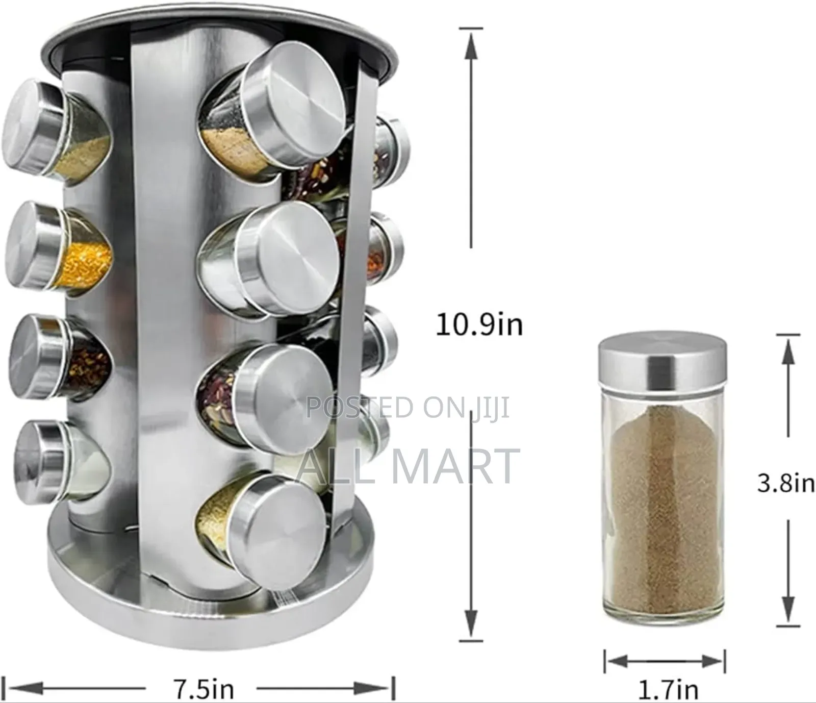 12 Jar Rotating Spice Carousel
