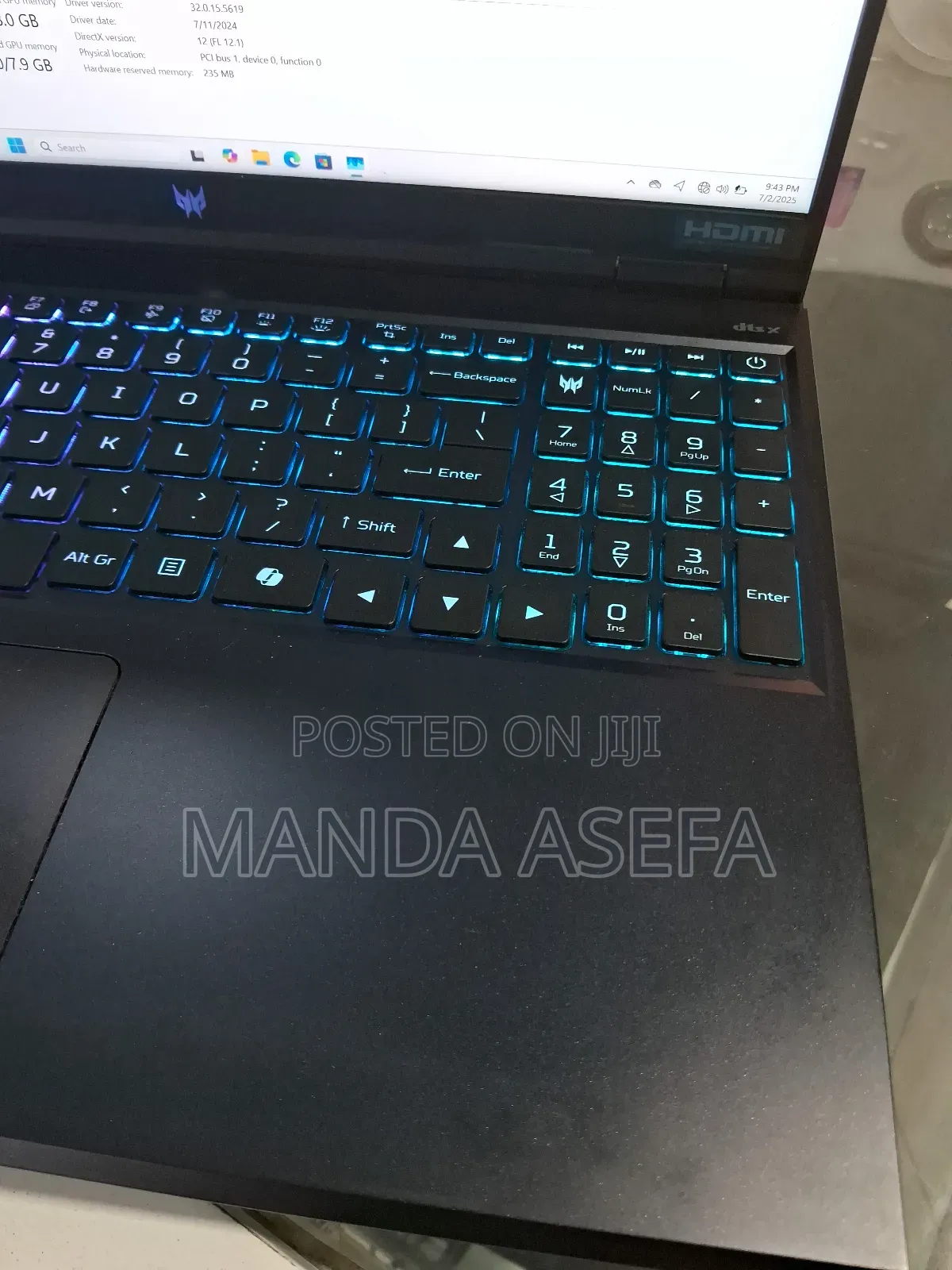 New Laptop Acer Predator Helios Neo 16 16GB Intel Core I9 SSD 1T